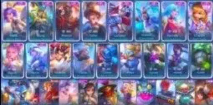 ML693 Android & iOS 243 Skins Collector Natalia Prime Claude Lucky Box Lancelot Guinevere Valentine Claude (G)